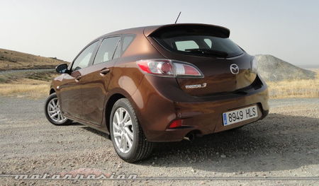 Mazda3 1.6 CRTD 115 cv, vista posterior