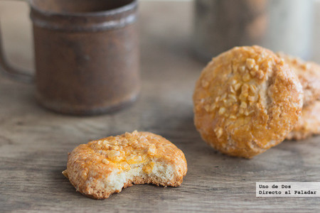 Galletas crujientes de almendra. Receta