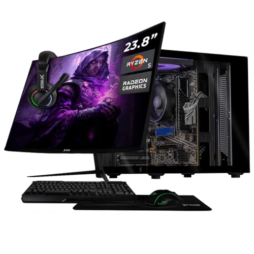XTREME PC GAMING Computadora Escritorio Completa con  Monitor Curvo 23.8 100Hz