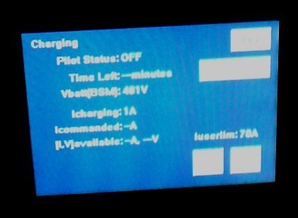 Pantalla LCD del Tesla Roadster