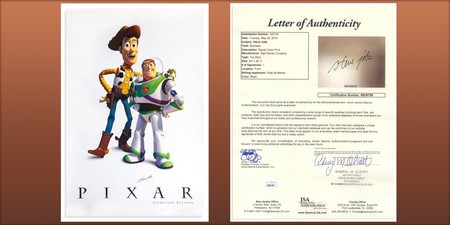 Subastan un autógrafo de Steve Jobs en un póster de Toy Story