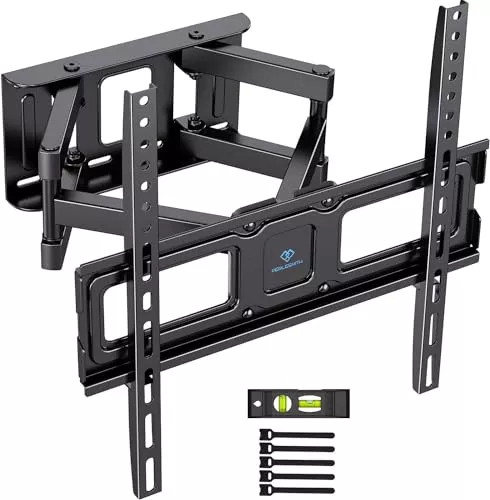 PERLESMITH Soporte TV Pared Articulado Inclinable Y Giratorio – Soporte TV para 26-70 Pulgadas Pantallas – MAX VESA 400x400mm, para Soportar 45kg