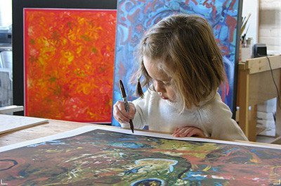 Una pequeña Picasso de seis años
