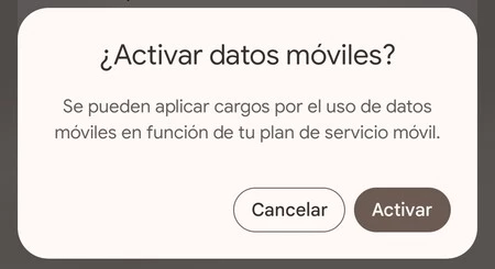 Android 17 Aviso Datos Moviles