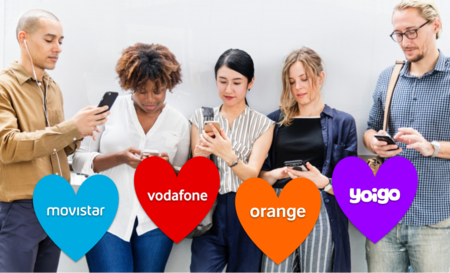 En búsqueda de la mejor manera de fidelizar: Movistar, Vodafone, Orange y Yoigo ensayan con sus marcas blancas