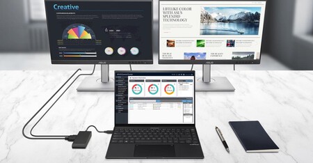 Asus Dual 4k Usb C Dock Lifestyle
