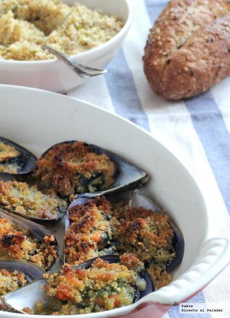Mejillones a la provenzal. Receta de aperitivo