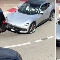 Charles Leclerc le da un besito a otro coche por detrás en la horquilla más icónica de Mónaco con un Ferrari Purosangue. Y mira que la habrá hecho veces.... 
