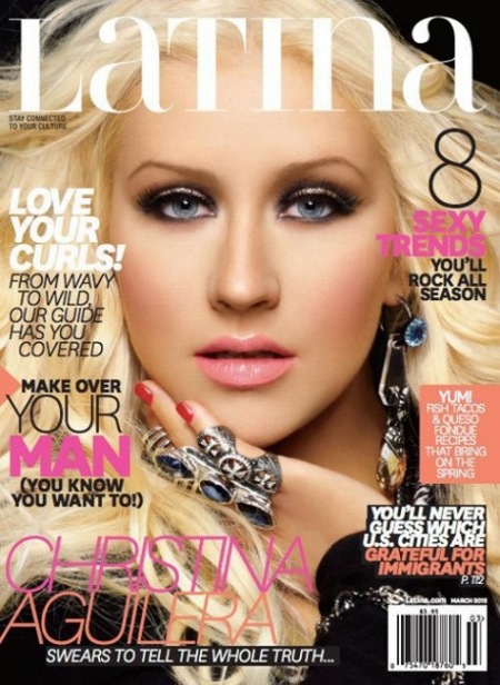 Christina Aguilera, portada de la revista Latina: con más filtros que Sara Montiel