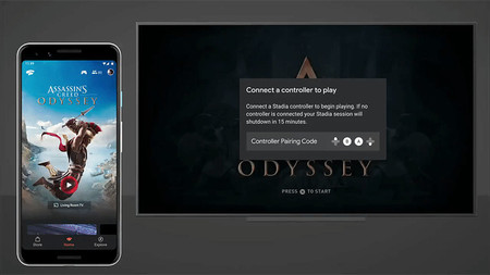 Google Stadia nos muestra cómo se vincula su mando a un Chromecast Ultra