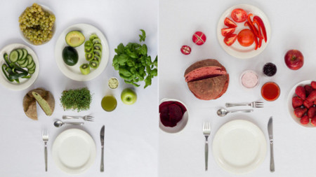 Una buena idea para variar tus comidas: elige un color distinto para cada una de ellas