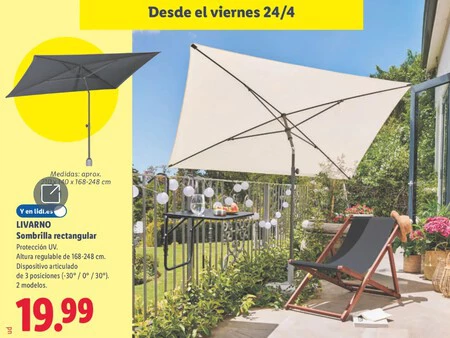 Sombrilla Lidl Folleto