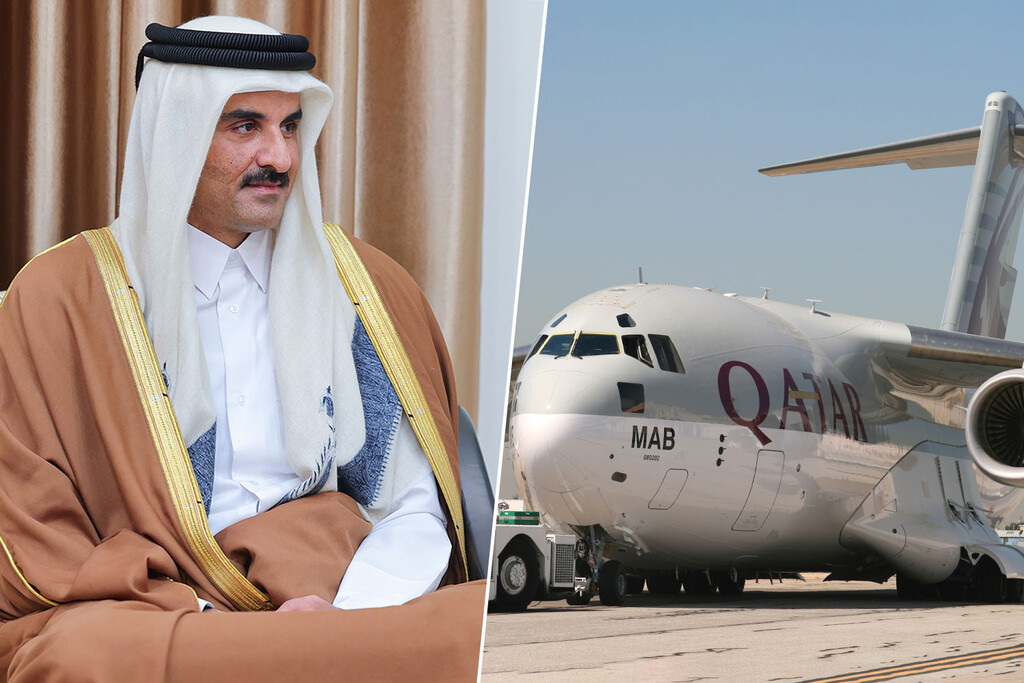 El emir de Catar viaja en un jet privado tan grande que ayudó a que el aeropuerto de Cerdeña ascendiera de categoría