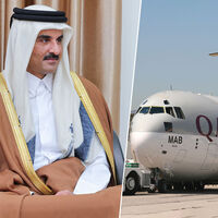 El emir de Catar viaja en un jet privado tan grande que ayudó a que el aeropuerto de Cerdeña ascendiera de categoría