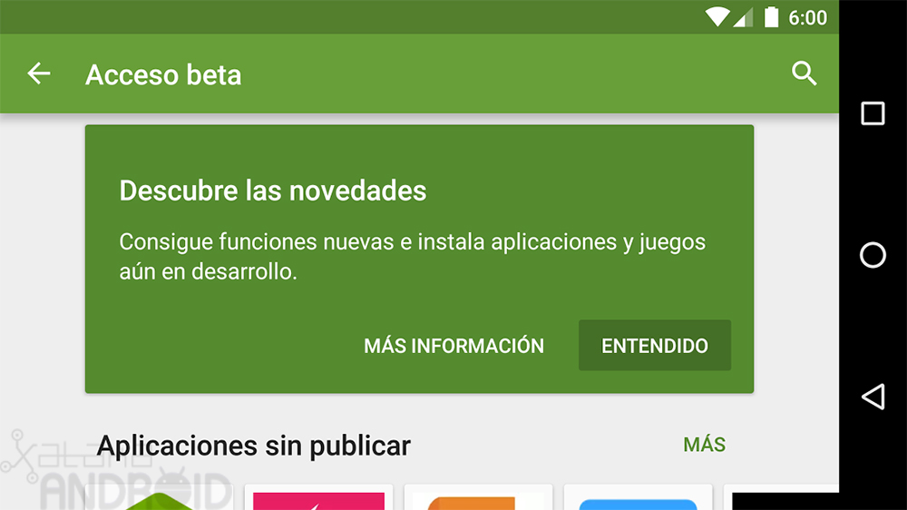 La sección beta de Google Play ya está aquí ¡prueba nuevas aplicaciones antes de su lanzamiento!