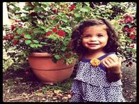 La foto de tu bebé: Natalia entre flores de otoño