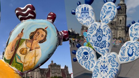 Llega al Zócalo 'Nopalera en el Corazón', una expo con 200 piezas de arte que rinden homenaje a México