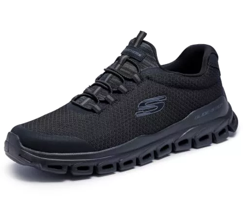 Skechers Glide-Step, Zapatos Hombre, Negro, 42 EU