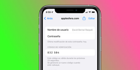 Así podemos generar códigos de doble factor en el llavero de nuestro iPhone o iPad con iOS 15