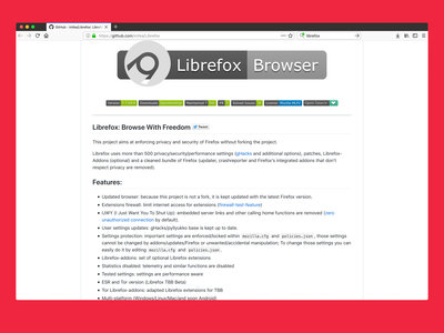 Librefox, una modificación de Firefox con mejoras en privacidad y seguridad