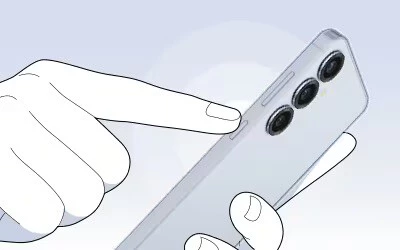 botón lateral de un Galaxy