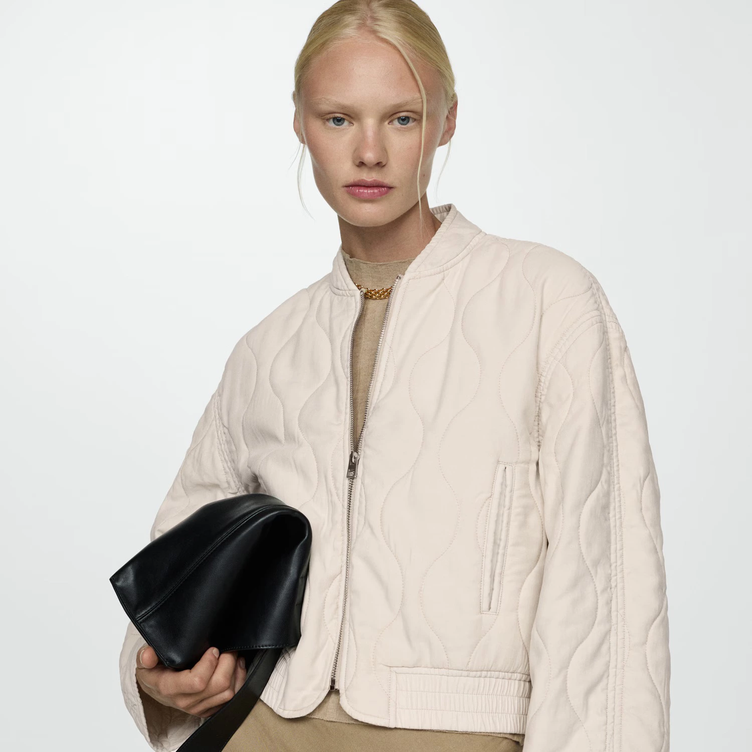 Chaqueta bomber acolchada

