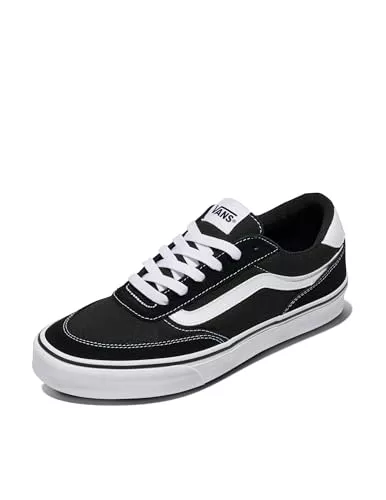 Vans Brooklyn LS, Zapatillas Hombre, Suede Canvas Black White 40 EU