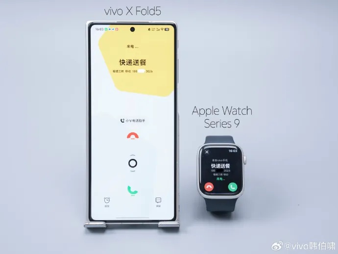 Vivo X Fold 5 Apple Watch