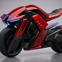 Una moto eléctrica de 326 CV con un motor como el del Mercedes-AMG GT eléctrico: tiene tracción total y el delantero gira al revés 