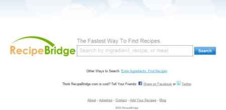 RecipeBridge, buscador de recetas de cocina