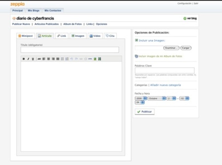Zeppia, nueva plataforma de publicación de blogs