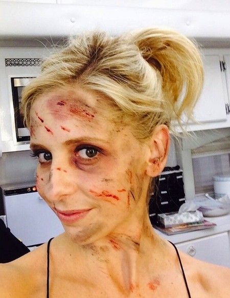 Para que luego digan que Sarah Michelle Gellar no sufre con su nuevo trabajo