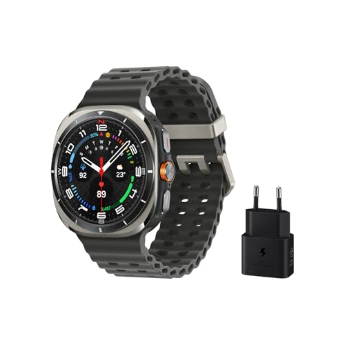 Samsung Galaxy Watch Ultra LTE 47mm + Cargador - Smartwatch, Control de Salud, Seguimiento Deportivo, Titanio (Versión Española)