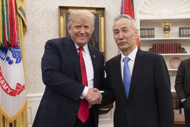 President Trump Talks Trade With The Vice Premier Of The People S Republic Of China Liu He 2018 27309127577