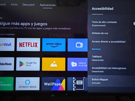 Dentro de accesibilidad encontraremos ahora 'Button Mapper' si hemos instalado al app correctamente