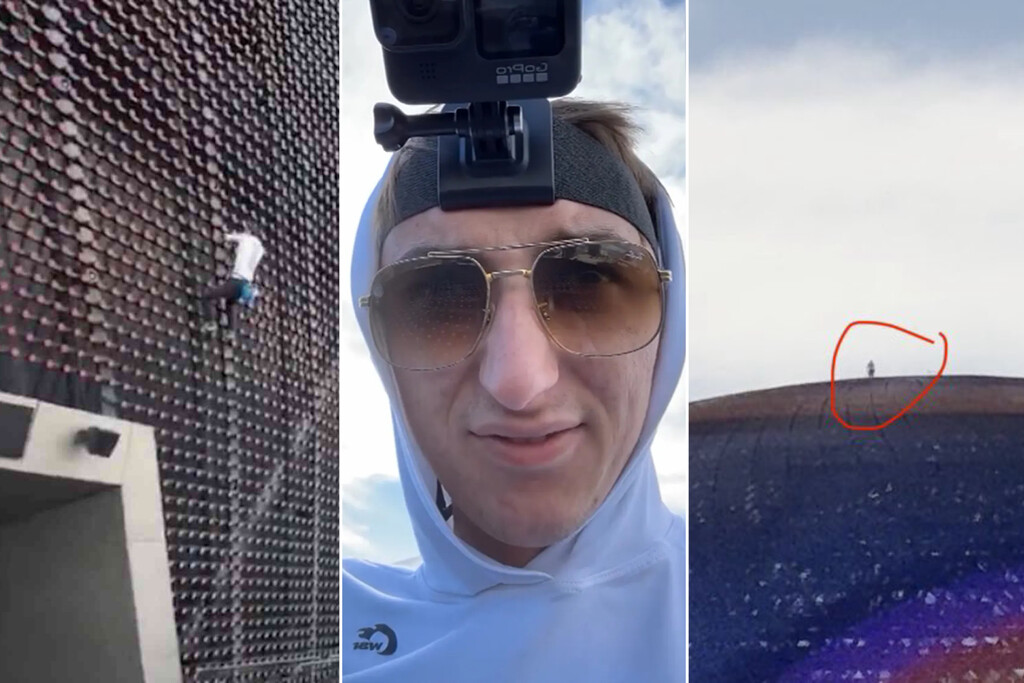 Un hombre se ha subido a lo alto de The Sphere en Las Vegas. Nadie sabe cómo lo ha conseguido 