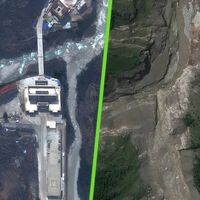 Bastaron solo 7 minutos para borrar la frontera entre Nepal y China: la impactante imagen satelital del antes y el después 