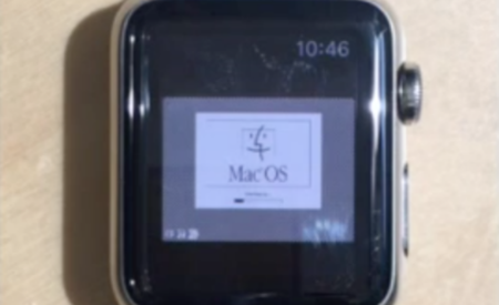 ¿Ejecutar Macintosh OS 7.5.5 de 1996 en un Apple Watch de 2015? sí, es posible