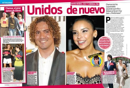 Bisbal y Chenoa, las penas mejor en compañía