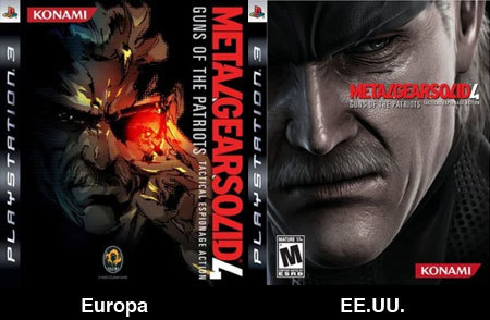 'Metal Gear Solid 4': portadas europea y americana