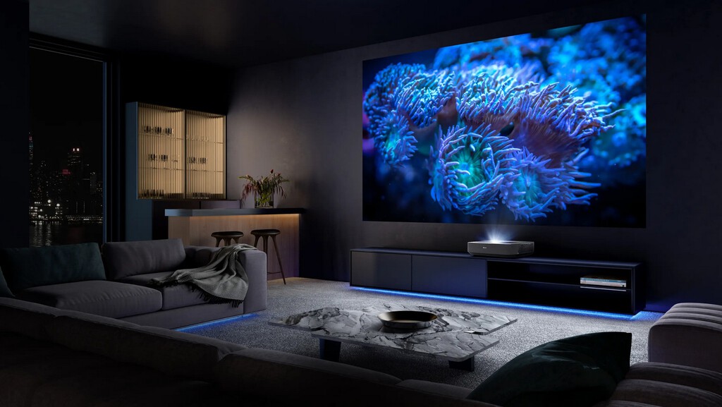 Hisense lanza el PL1, su nuevo proyector multimedia láser 4K para montarnos un cine en casa de altura con hasta 120 pulgadas