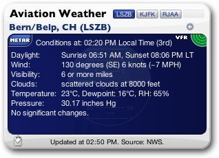 Aviation Weather: Condiciones atmosféricas detalladas