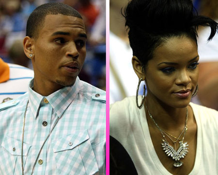 Rihanna y Chris Brown se vieron las caras en el baloncesto