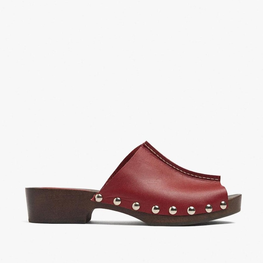 Parfois
Sandalias de tacón de mujer de piel con tachuelas decorativas