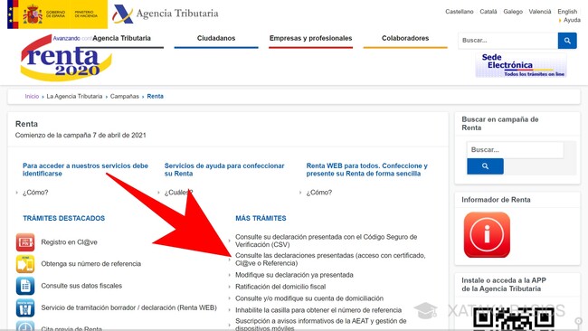 Cómo consultar las declaraciones de la renta presentadas en años anteriores