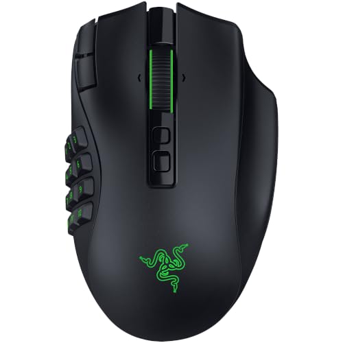 Razer Naga V3 Pro - Ratón Gaming inalámbrico para Juegos MMO con Placas Laterales Intercambiables (HyperScroll de 2.ª generación, Switches ópticos para ratón 4.ª Gen)