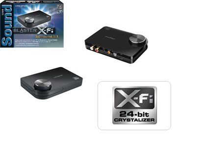 Scheda Audio USB Creative Media Sound Blaster X-Fi Go! Pro, Nera, Usata