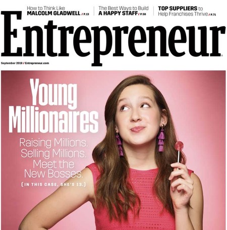 Aline en la portada de Entrepreneur