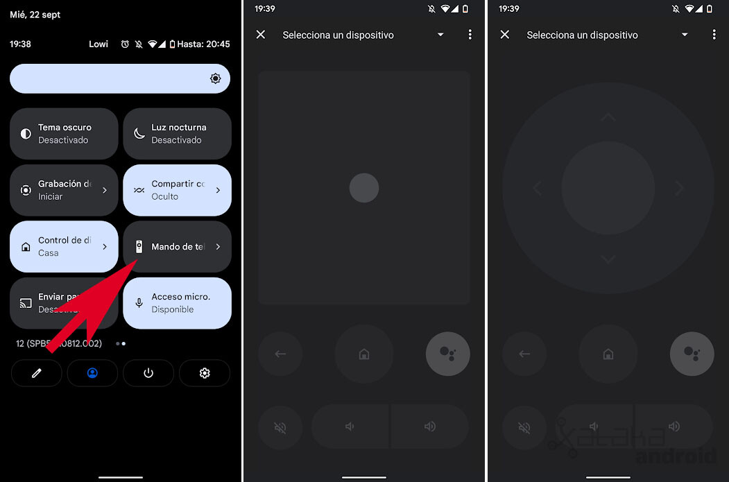 Google TV Integrates A Remote Control In The Quick Settings Of Your