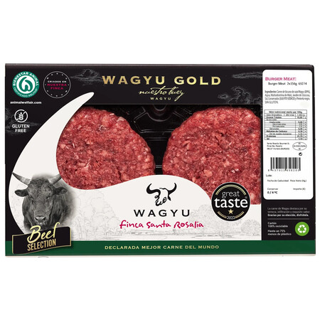 Santa Rosalia Beef Selection Burguer Meat De Carne De Vacuno Raza Wagyu